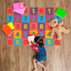 Passadeira Brisa Infantil  Números - 1,30m Largura - Venda no metro
