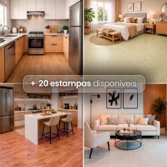 Piso Vinílico em Manta 0,7mm Todas as Estampas Decofix