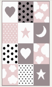 TAPETE FUNNY ROMANTICO COR 35 TAUPE 0,57x1,00 