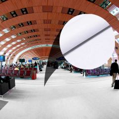 Rolo Fechado 100m² - Carpete Eventos Branco