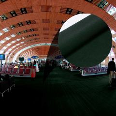 Rolo Fechado 100m² - Carpete Eventos Verde Musgo 