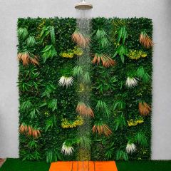 Kit 4 Placas Jardim Vertical Luxo Floresta Tropical 50x50cm Decofix - CCGA109 