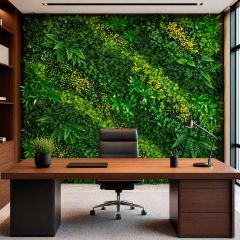 Kit 4 Placas Jardim Vertical Artificial Luxo Floresta Mix 50x50cm CCGA134S