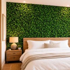 Kit 4 Placas Jardim Vertical Artificial Luxo Folha de Gardênia 50x50cm Decofix - CCGA138
