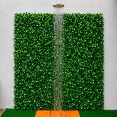 Kit 4 Placas Jardim Vertical Artificial Luxo Folha de Gardênia 50x50cm Decofix - CCGA138
