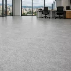 Kit 10m² Piso Vinílico em Manta Cimento Queimado 1,5mm + Cola p/ Instalação