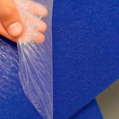 Carpete para Eventos c/ Filme de Proteção Azul Royal Forração Premium Por m² Decofix