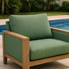 Tecido Impermeável Para Sofá Aquatec - Liso Oliva 338.90