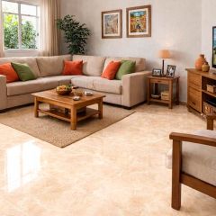 Piso Vinílico Autocolante Mármore Travertino Decofix 45,7x45,7cm - 1,5mm - FD303