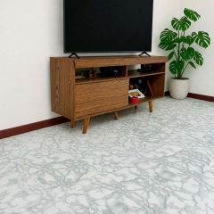 Piso Vinílico Autocolante Mármore Carrara Decofix 45,7x45,7cm - 1,5mm - FD305