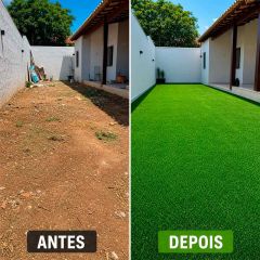 Grama Sintética Profissional 30mm p/ Áreas Externas - Proteção UV e Anti-fungo - M²