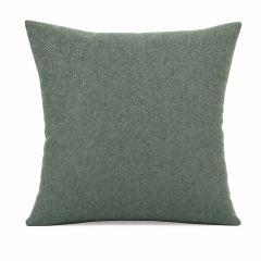 Capa de Almofada Aquarela Alegro Verde Musgo 04 aplicada no sofá