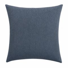 Capa de Almofada Linho Collins Rozac Denim aplicada no sofá