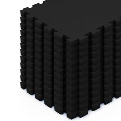 Kit 12 Tatames EVA 30mm preto - 1x1m