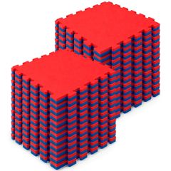 Kit 24 Tatames EVA 30mm - Azul e Vermelho 1x1m