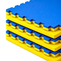 Kit 6 Tatames EVA 30mm Amarelo e Azul
