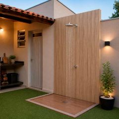 Painel Ripado p/ Área Externa Jequitibá - 2,85m x25cm - WPC
