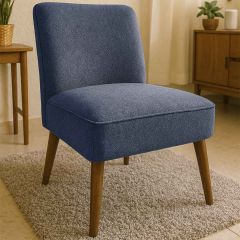 Tecido para sofá Aquarela Impermeável Serena Azul Jeans
