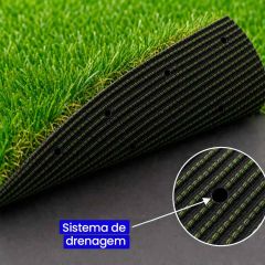 Grama Sintética Profissional 30mm p/ Áreas Externas - Proteção UV e Anti-fungo - M²