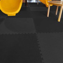 Tatame EVA 10MM  PRETO 50x50- Premium 