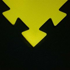 Kit 12 Tatames EVA 30mm Amarelo e Preto