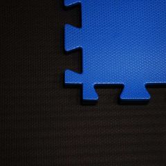 Kit 8 Tatames EVA 40mm - Bicolor - (Azul e Preto) 1x1