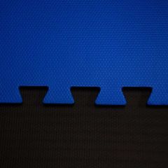 Kit 4 Tatames EVA 40mm - Bicolor - (Azul e Preto) 1x1