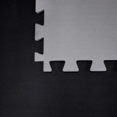 KIT 4 TATAMES EVA 40MM - Bicolor - (Preto e Cinza) 1x1