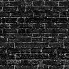 Vinil Adesivo Tijolo Preto -  1 x 1,22 - Para Envelopamentos 