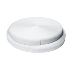 Rolo Velcro 25mm - Sem Adesivo - Macho e Fêmea - Branco