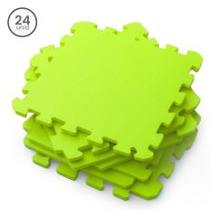 Kit 24 Tatame EVA 10mm - Verde Limão - 50x50cm