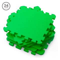Kit 24 Tatame EVA 10mm - Verde 50x50cm