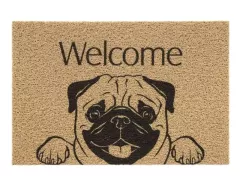 TAPETE VINIL DOG WELCOME BULLGOG 40CM X 60CM