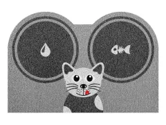 TAPETE VINIL SUPER PRINT HORA DO LANCHE CAT 40CM X 60CM