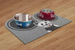 TAPETE VINIL SUPER PRINT HORA DO LANCHE CAT 40CM X 60CM