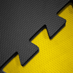 Tatame Eva 40mm Preto e Amarelo 1X1