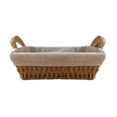 Bandeja Decorativa Acafate Natural - 24 x 18 x 8cm