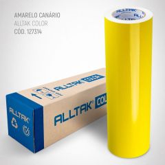 Vinil Adesivo Amarelo Canário 50cm - Para Envelopamentos