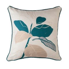 Capa de Almofada Ayla Estampa 3 - Bege/Verde 43x43cm