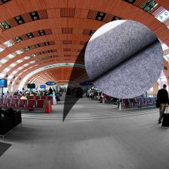 Rolo Fechado 100m² - Carpete Eventos Cinza