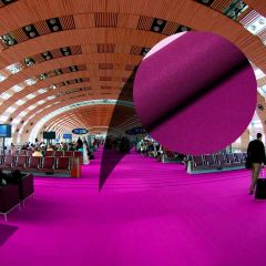 Rolo Fechado 100m² - Carpete Eventos Roxo 