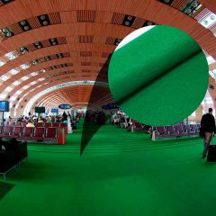 Rolo Fechado 100m² - Carpete Eventos Verde Bandeira 