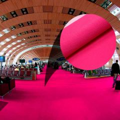 Rolo Fechado 100m² - Carpete Eventos Rosa Pink