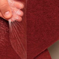 Carpete Eventos c/ Filme de Proteção Vermelho Pigmentado Forração Premium Por m² Decofix