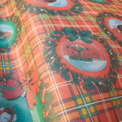 TNT Estampado Peça de 50m - Gramatura 40 - Guirlanda de Natal 1214A