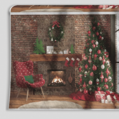 TNT Estampado Peça de 24m - Gramatura 40 - Sala de Natal