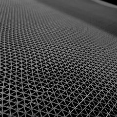 Tapete Vazado Antiderrapante Emborrachado Sauna SIIM 1,20m Preto- 5mm - Metro