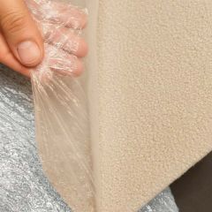 Carpete Eventos c/ Filme de Proteção Creme Forração Premium Por m² Decofix