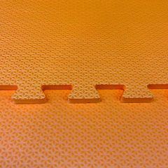 Kit 6 Tatames EVA 20mm - Laranja 1x1