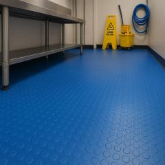 Piso Moeda Emborrachado Decofix Azul 1,30m